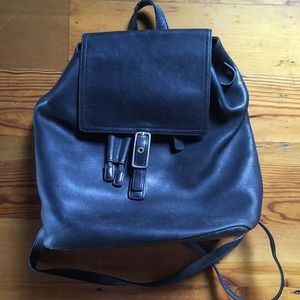 Coach leather backpack